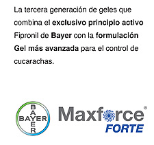 Bayer lanza el nuevo Maxforce Forte.