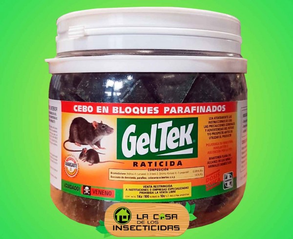 Geltek Cebo Rodenticida raticida 1kg
